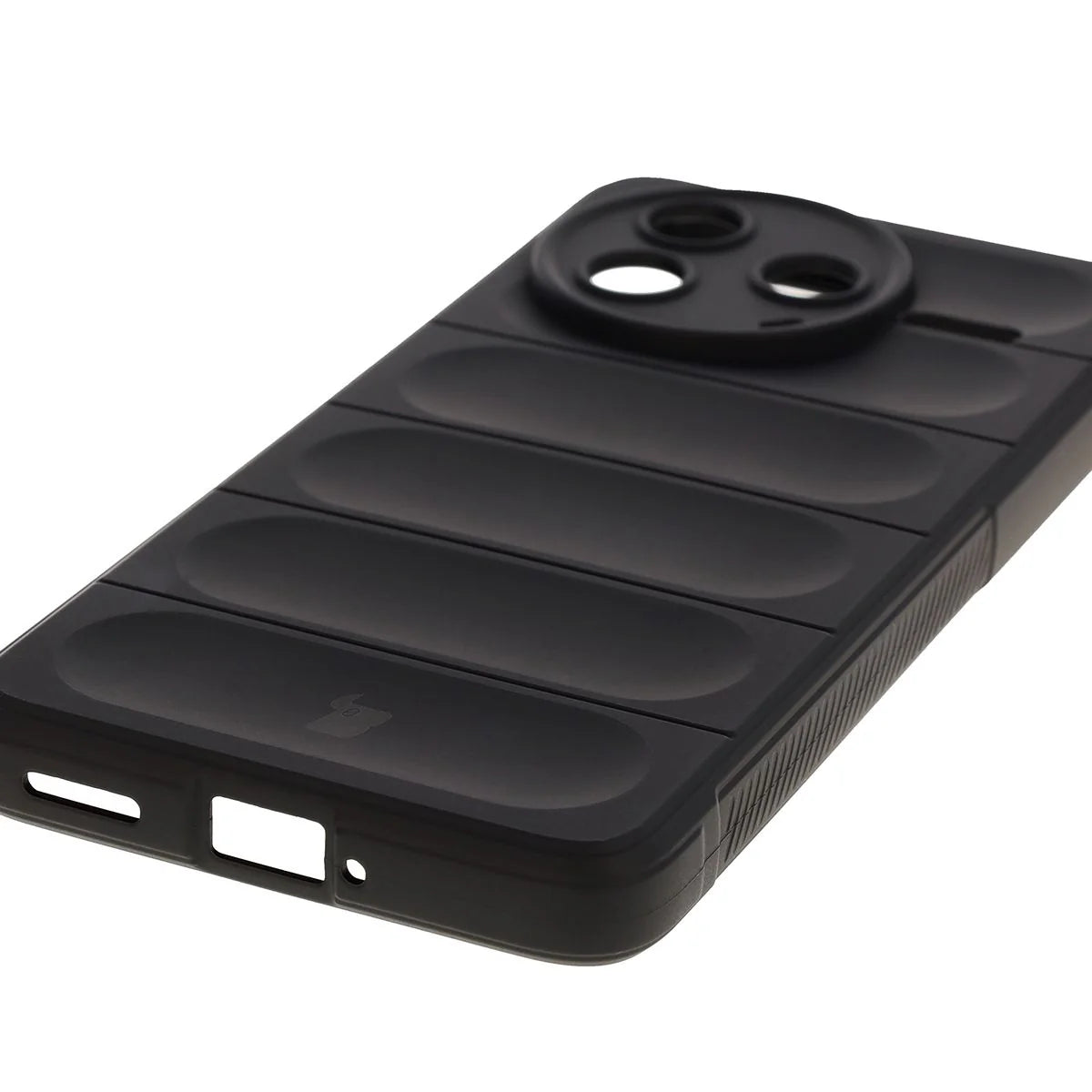 Robuste Handyhülle für Xiaomi Poco F7 Pro, Bizon Case Tur, Schwarz