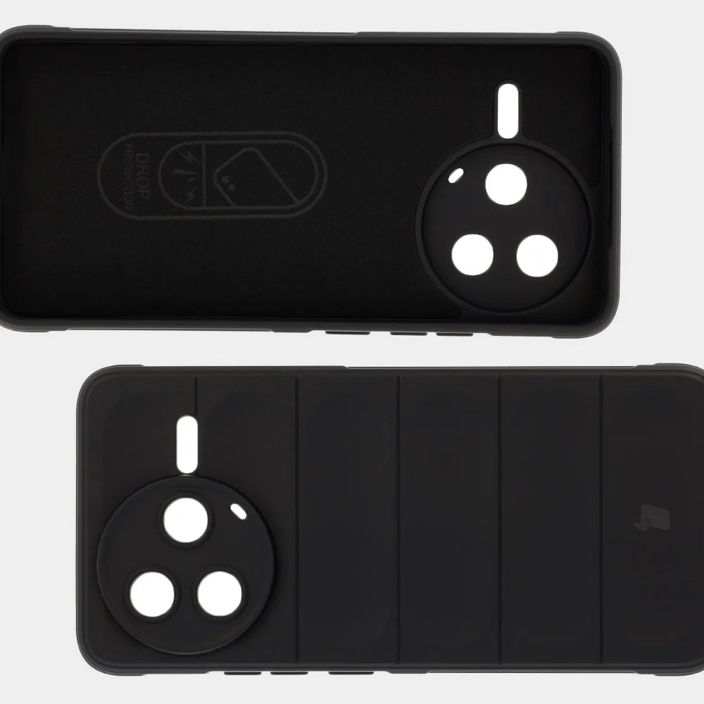 Robuste Handyhülle für Xiaomi Poco F7 Pro, Bizon Case Tur, Schwarz