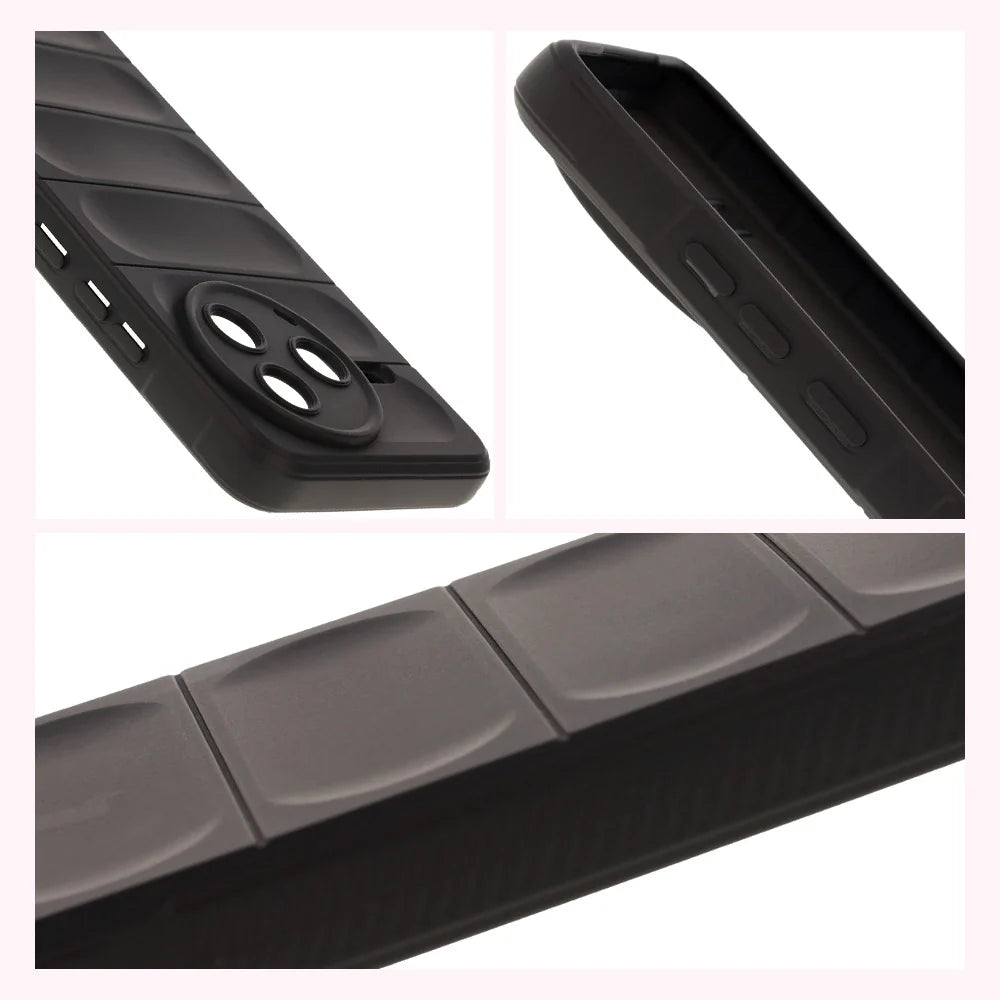 Robuste Handyhülle für Xiaomi Poco F7 Pro, Bizon Case Tur, Schwarz