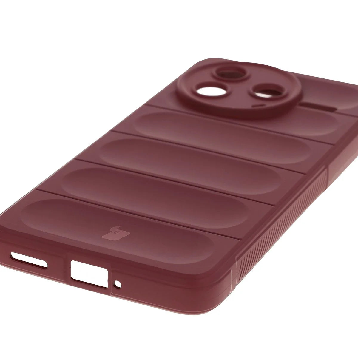 Robuste Handyhülle für Xiaomi Poco F7 Pro, Bizon Case Tur, Burgunderrot