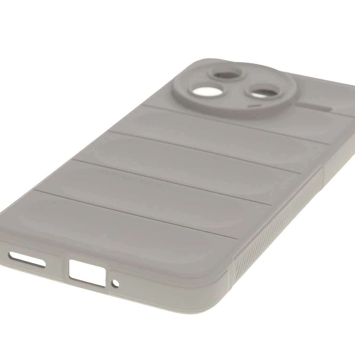 Robuste Handyhülle für Xiaomi Poco F7 Pro, Bizon Case Tur, Hellgrau