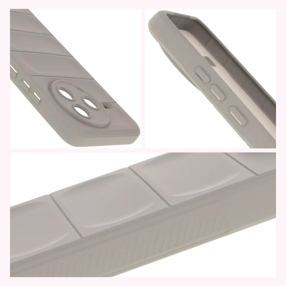 Robuste Handyhülle für Xiaomi Poco F7 Pro, Bizon Case Tur, Hellgrau