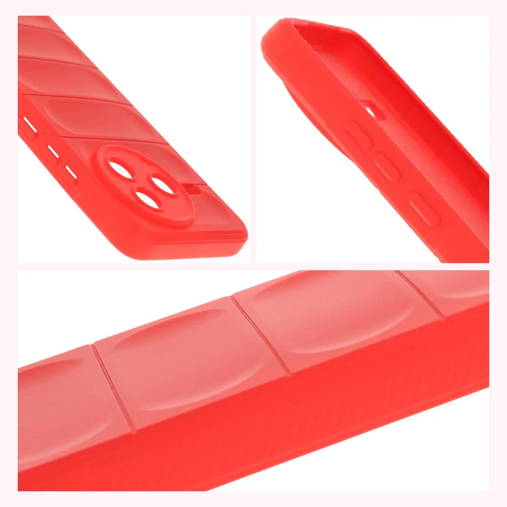 Robuste Handyhülle für Xiaomi Poco F7 Pro, Bizon Case Tur, Rot