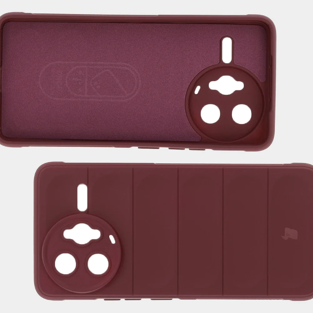 Robuste Handyhülle für Xiaomi Poco F7 Ultra, Bizon Case Tur, Burgunderrot