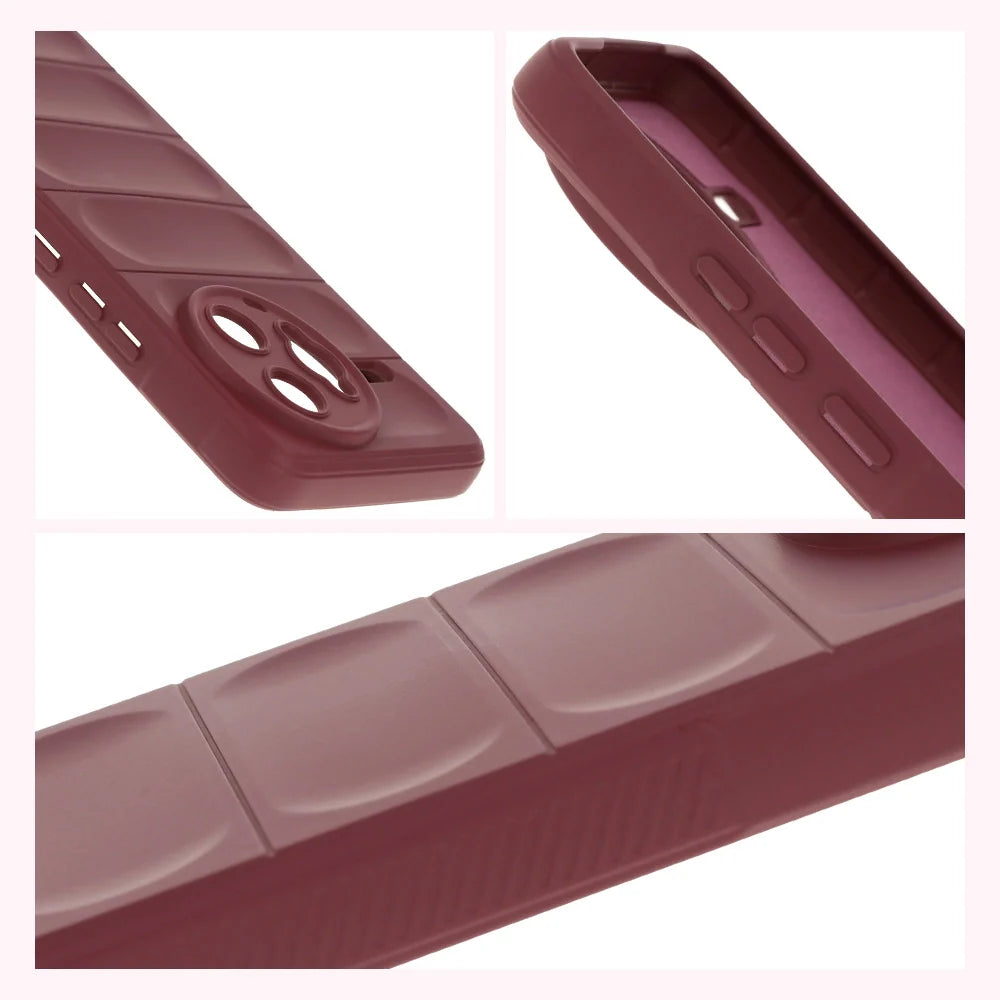 Robuste Handyhülle für Xiaomi Poco F7 Ultra, Bizon Case Tur, Burgunderrot