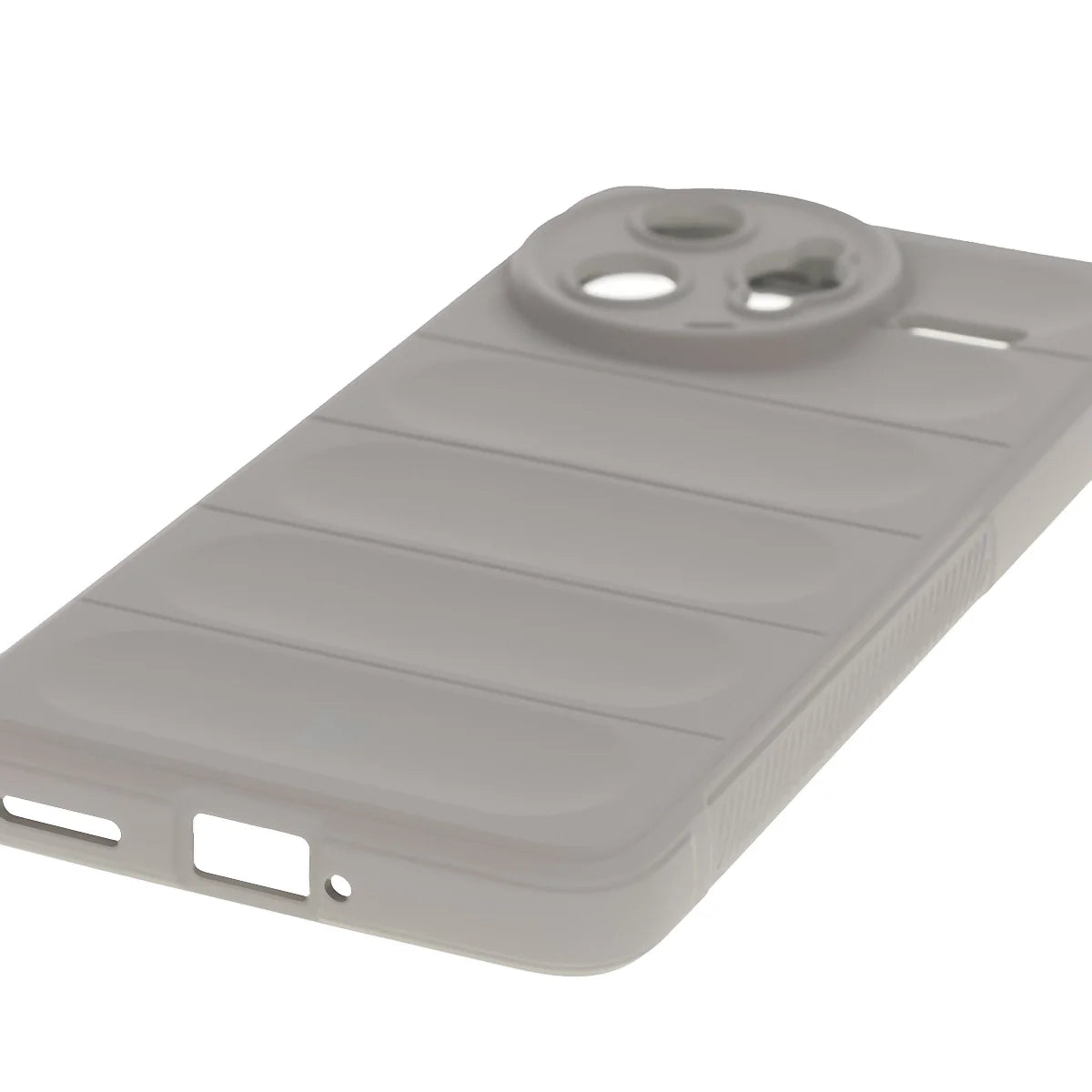 Robuste Handyhülle für Xiaomi Poco F7 Ultra, Bizon Case Tur, Hellgrau