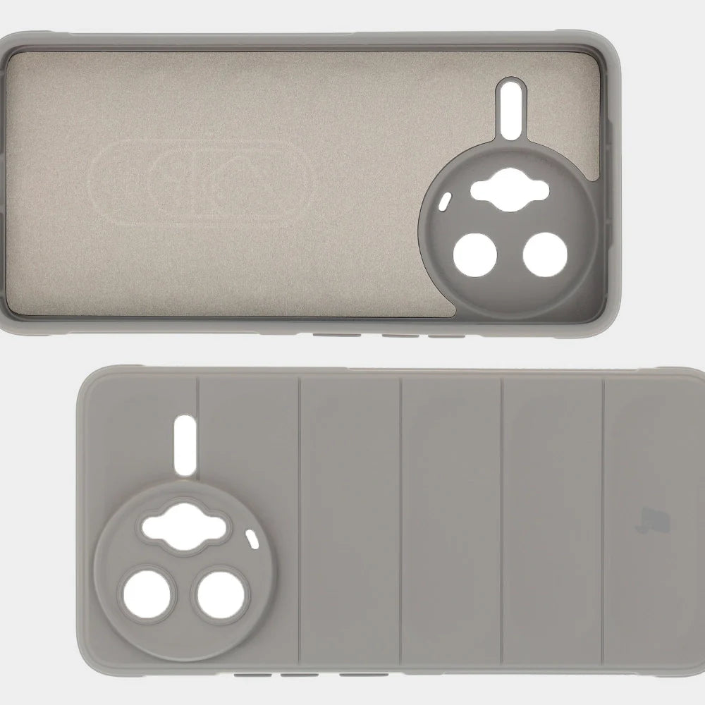 Robuste Handyhülle für Xiaomi Poco F7 Ultra, Bizon Case Tur, Hellgrau
