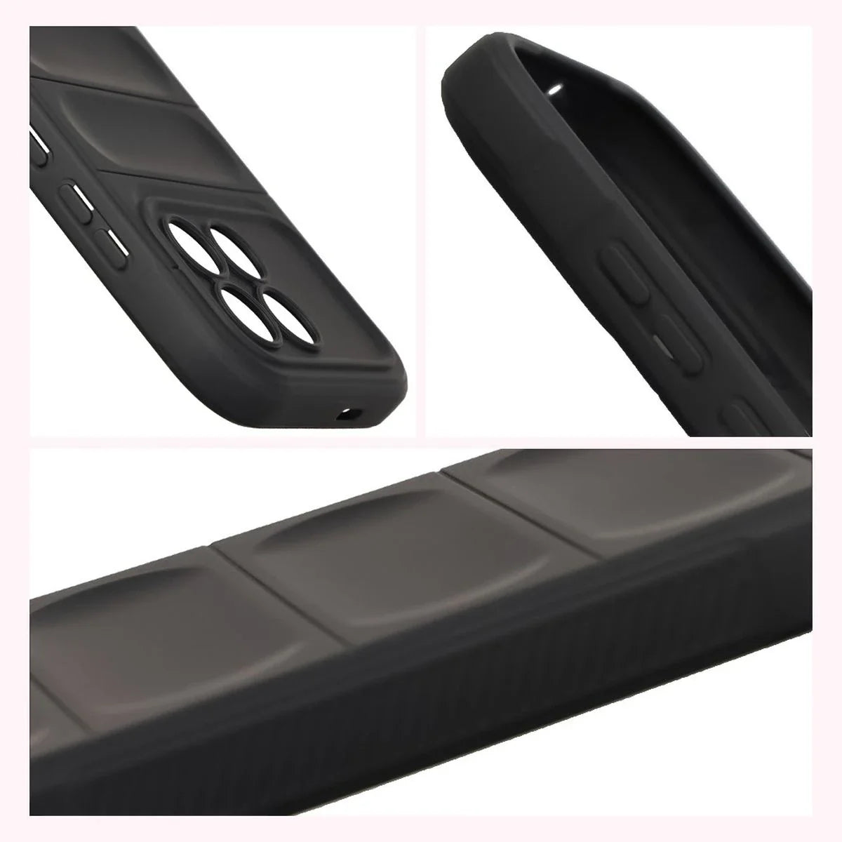 Robuste Handyhülle für Xiaomi POCO F8 Pro, Bizon Case Tur, Schwarz