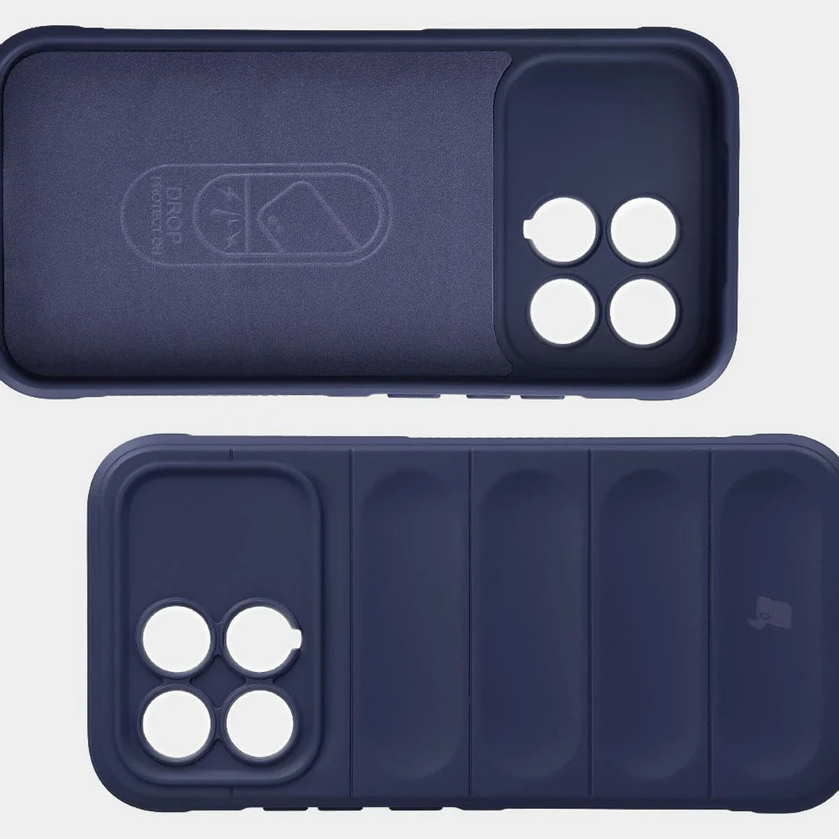 Robuste Handyhülle für Xiaomi POCO F8 Pro, Bizon Case Tur, Dunkelblau