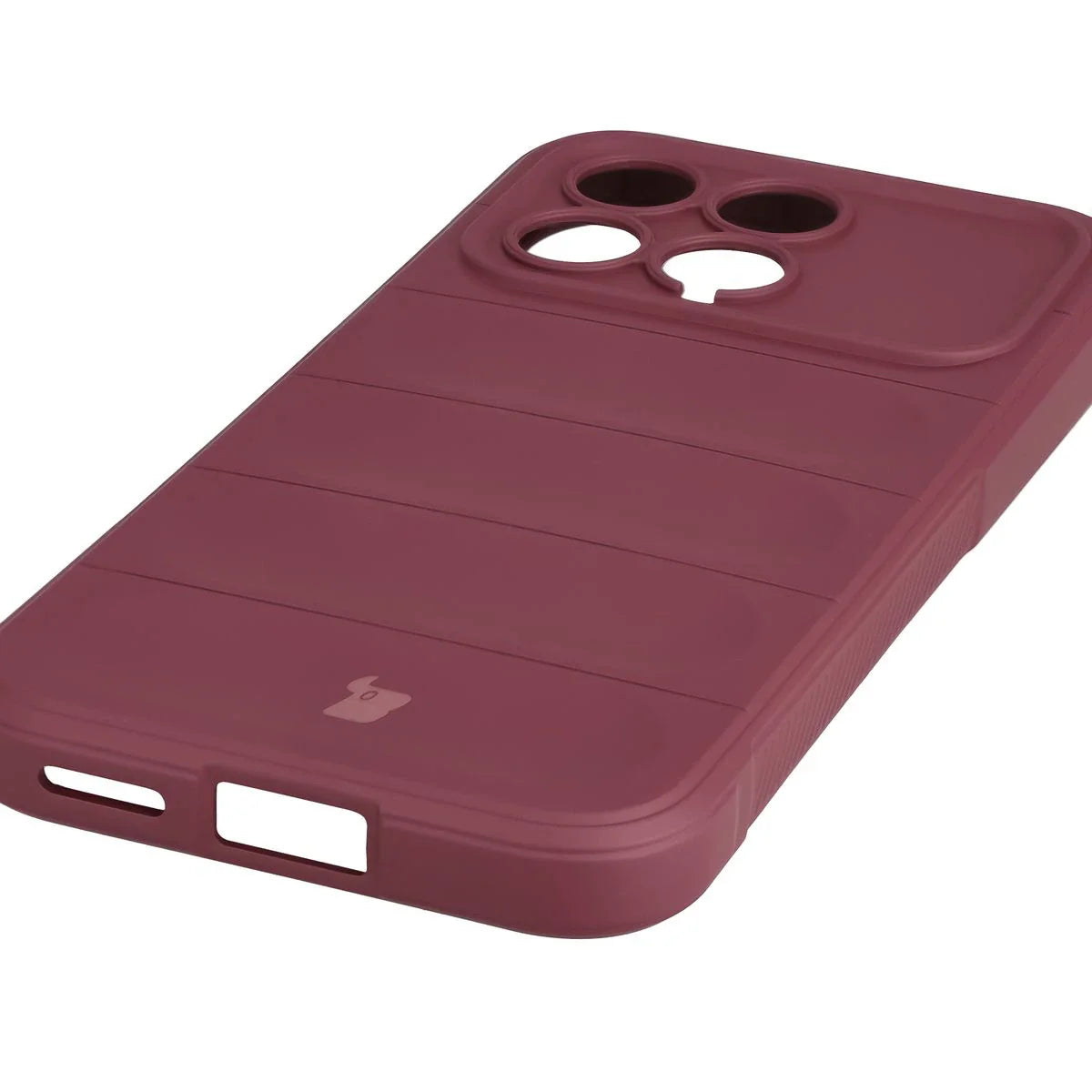 Robuste Handyhülle für Xiaomi POCO F8 Pro, Bizon Case Tur, Burgunderrot