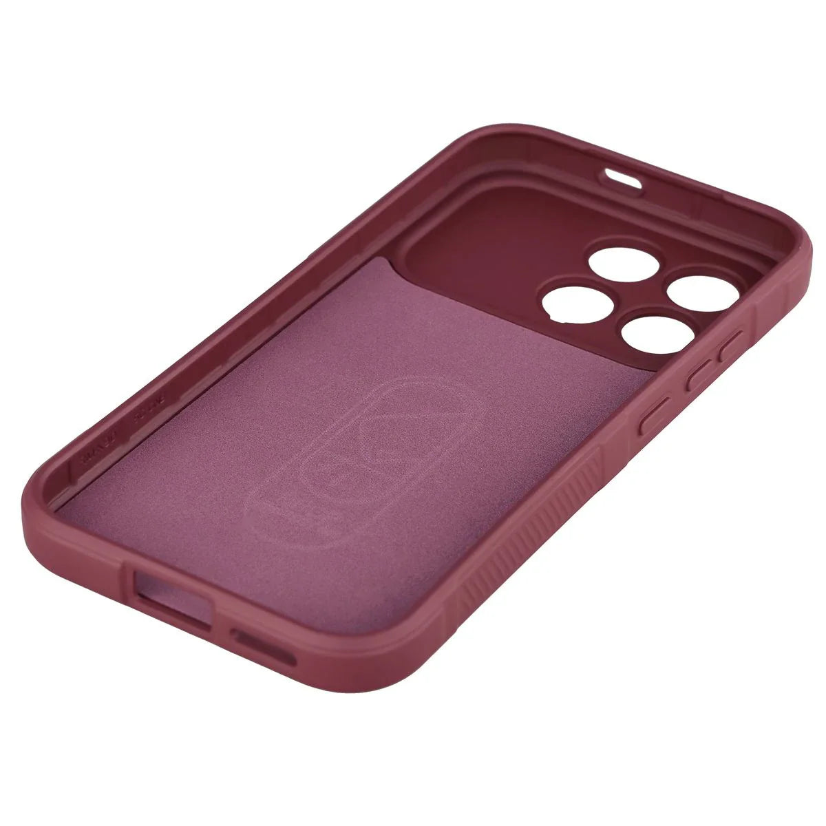 Robuste Handyhülle für Xiaomi POCO F8 Pro, Bizon Case Tur, Burgunderrot
