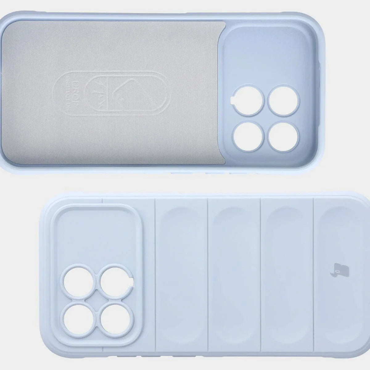 Robuste Handyhülle für Xiaomi POCO F8 Pro, Bizon Case Tur, Hellblau