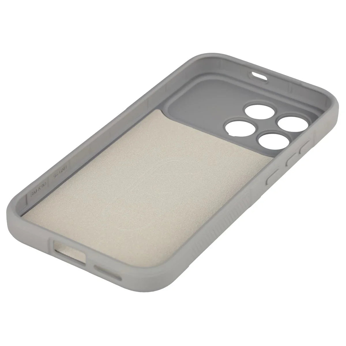 Robuste Handyhülle für Xiaomi POCO F8 Pro, Bizon Case Tur, Hellgrau