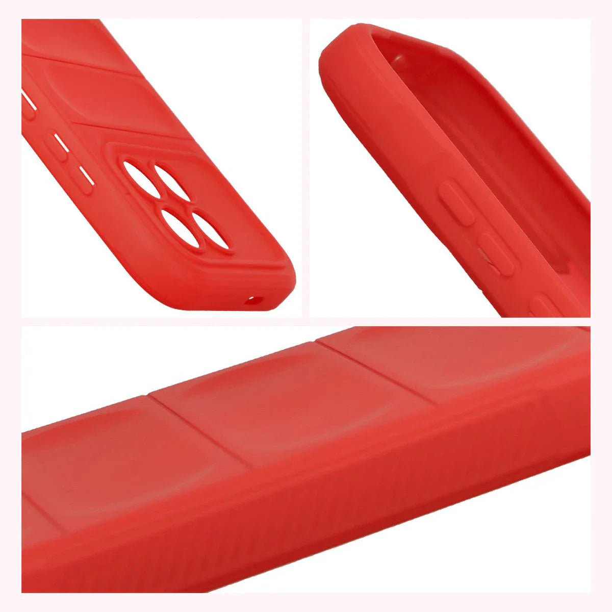 Robuste Handyhülle für Xiaomi POCO F8 Pro, Bizon Case Tur, Rot