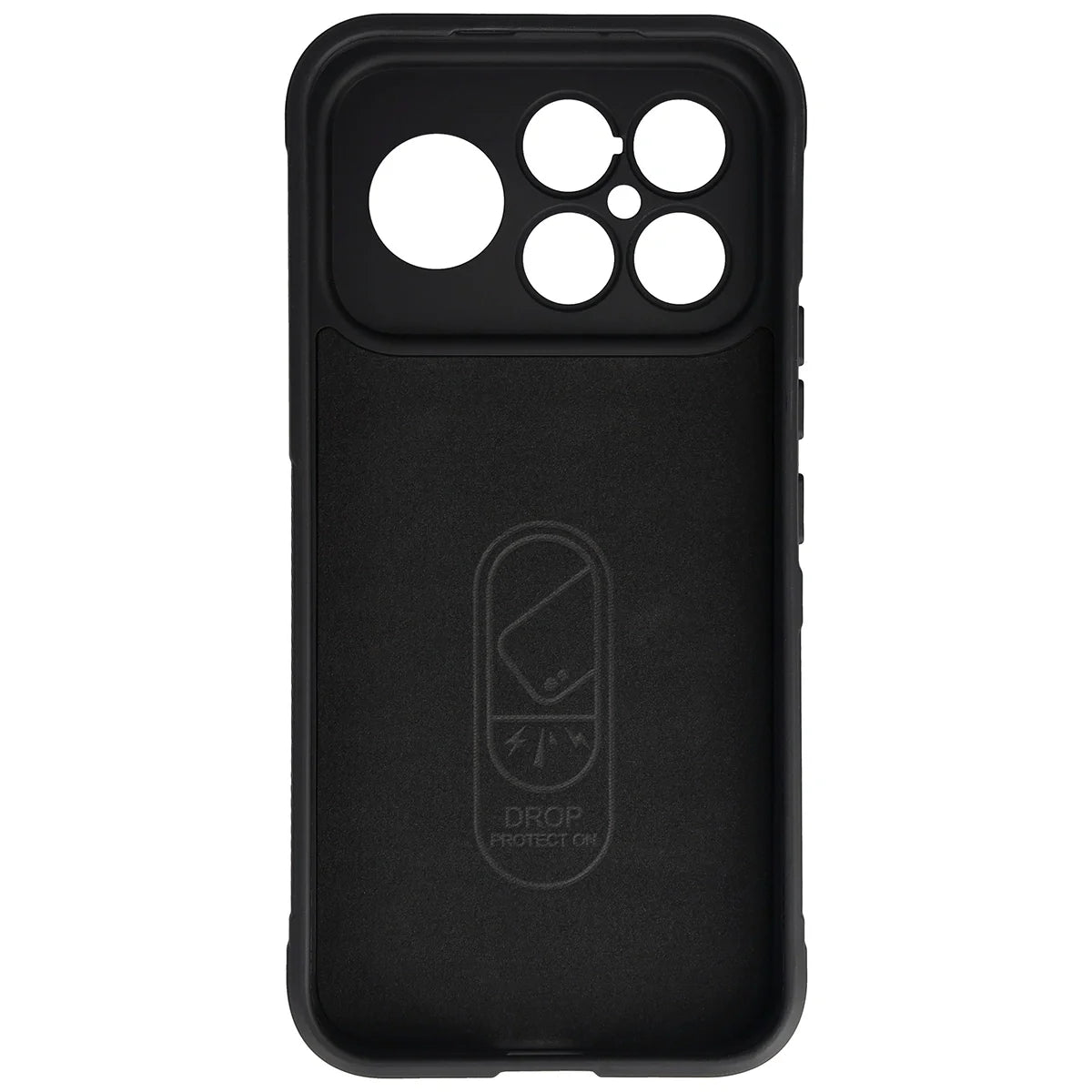 Robuste Handyhülle für Xiaomi POCO F8 Ultra, Bizon Case Tur, Schwarz