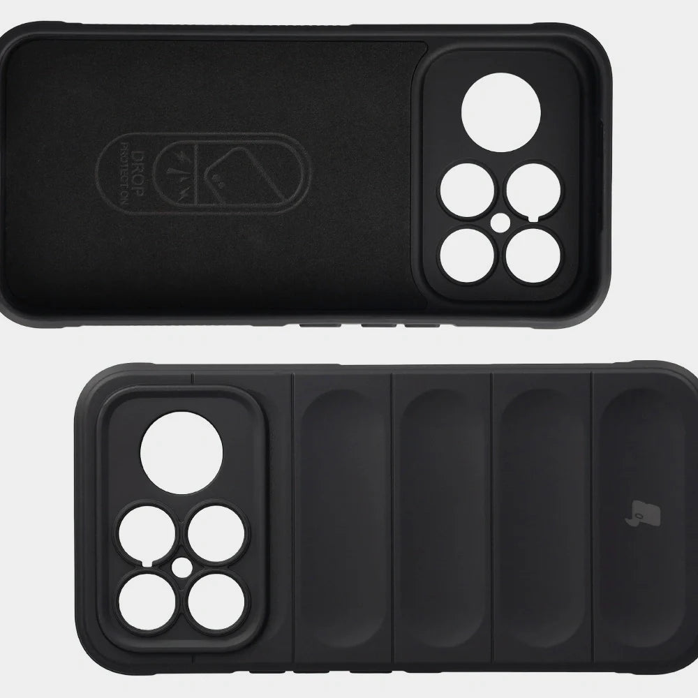 Robuste Handyhülle für Xiaomi POCO F8 Ultra, Bizon Case Tur, Schwarz