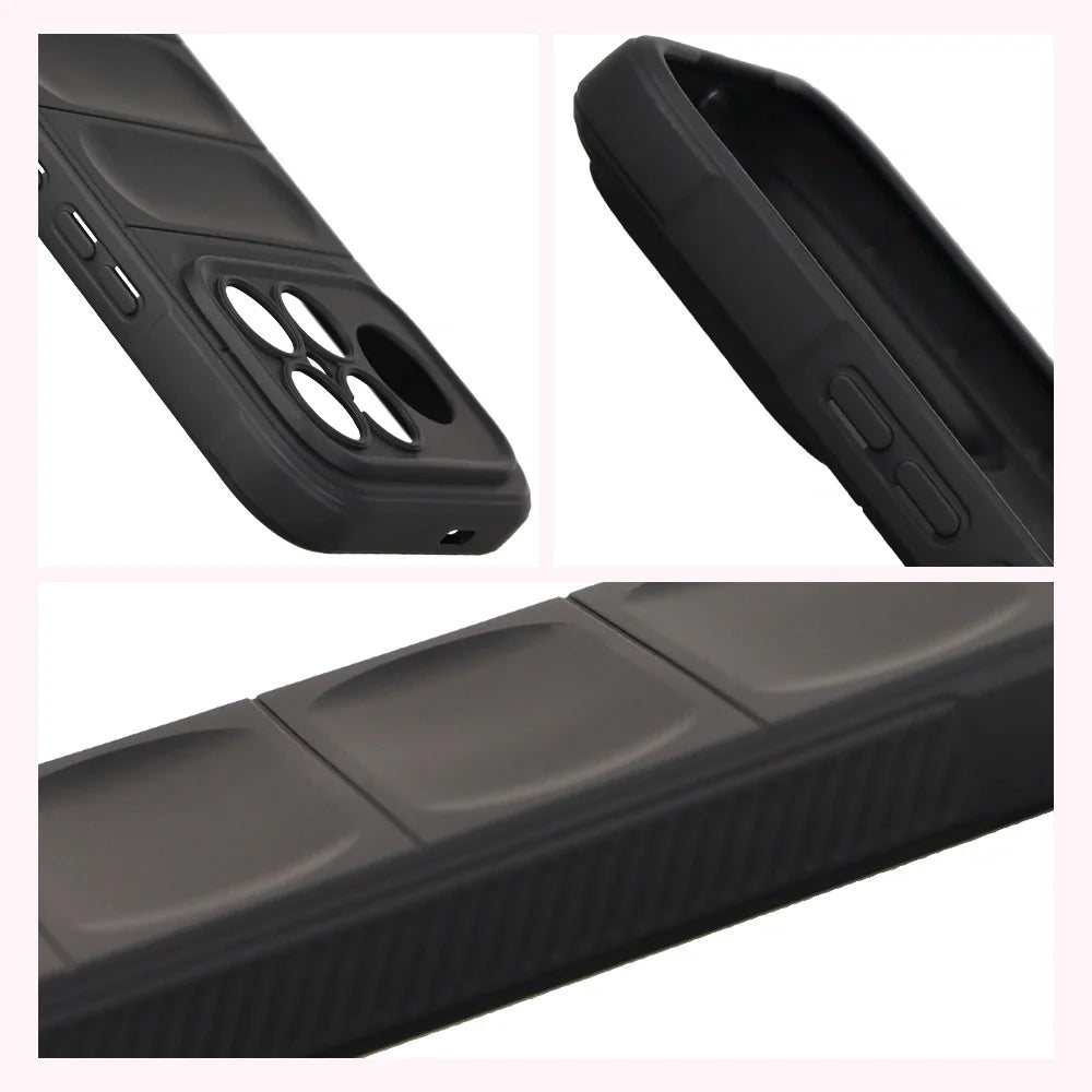 Robuste Handyhülle für Xiaomi POCO F8 Ultra, Bizon Case Tur, Schwarz