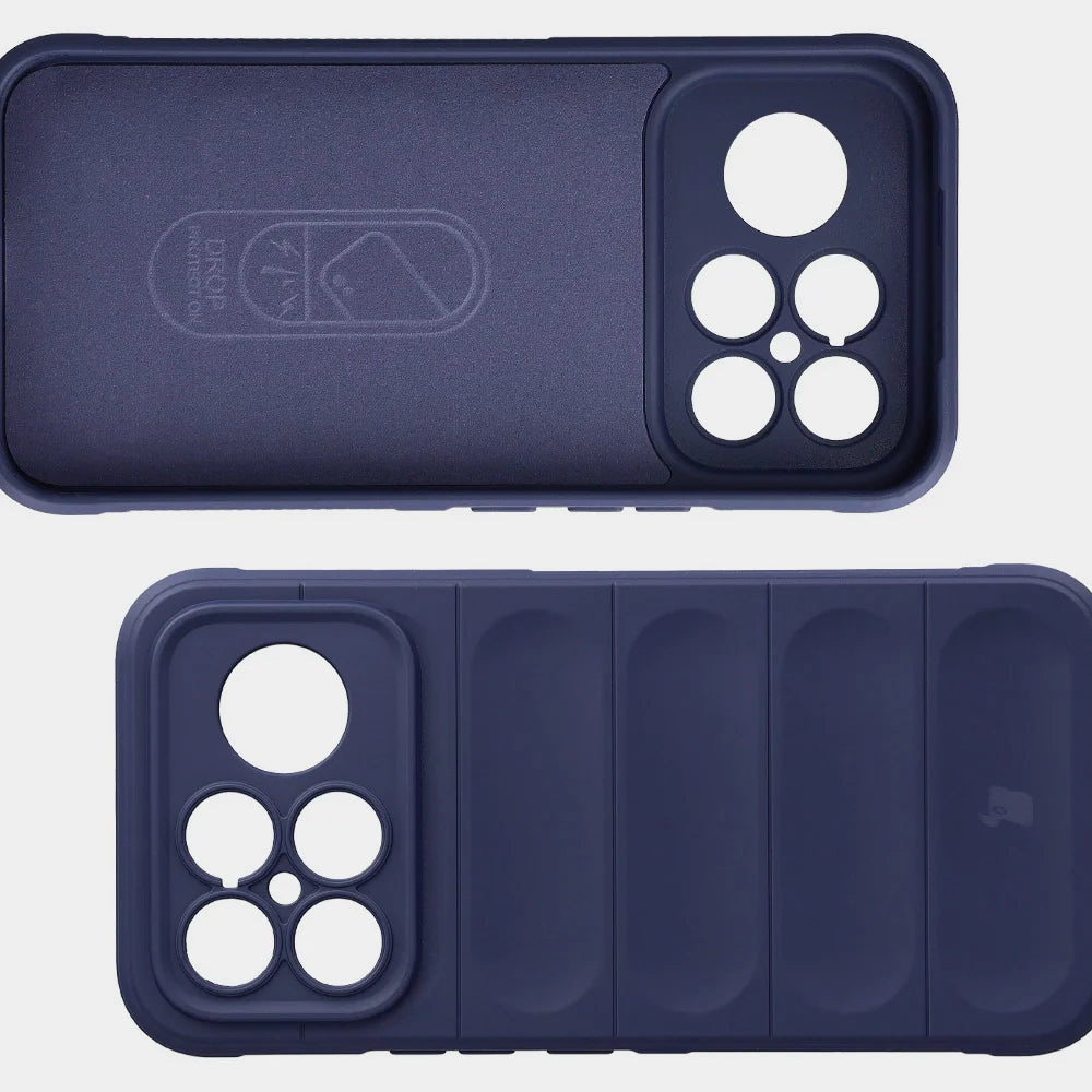Robuste Handyhülle für Xiaomi POCO F8 Ultra, Bizon Case Tur, Dunkelblau