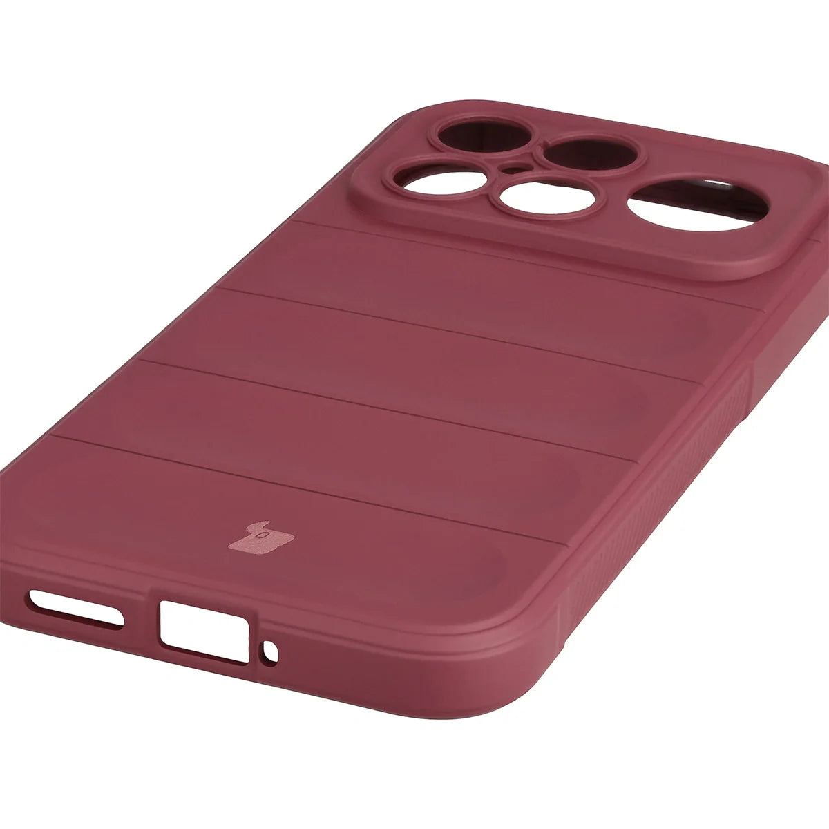 Robuste Handyhülle für Xiaomi POCO F8 Ultra, Bizon Case Tur, Burgunderrot