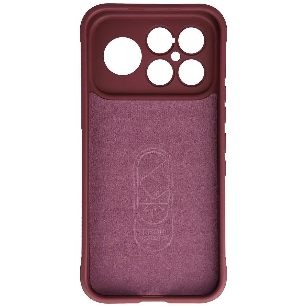Robuste Handyhülle für Xiaomi POCO F8 Ultra, Bizon Case Tur, Burgunderrot