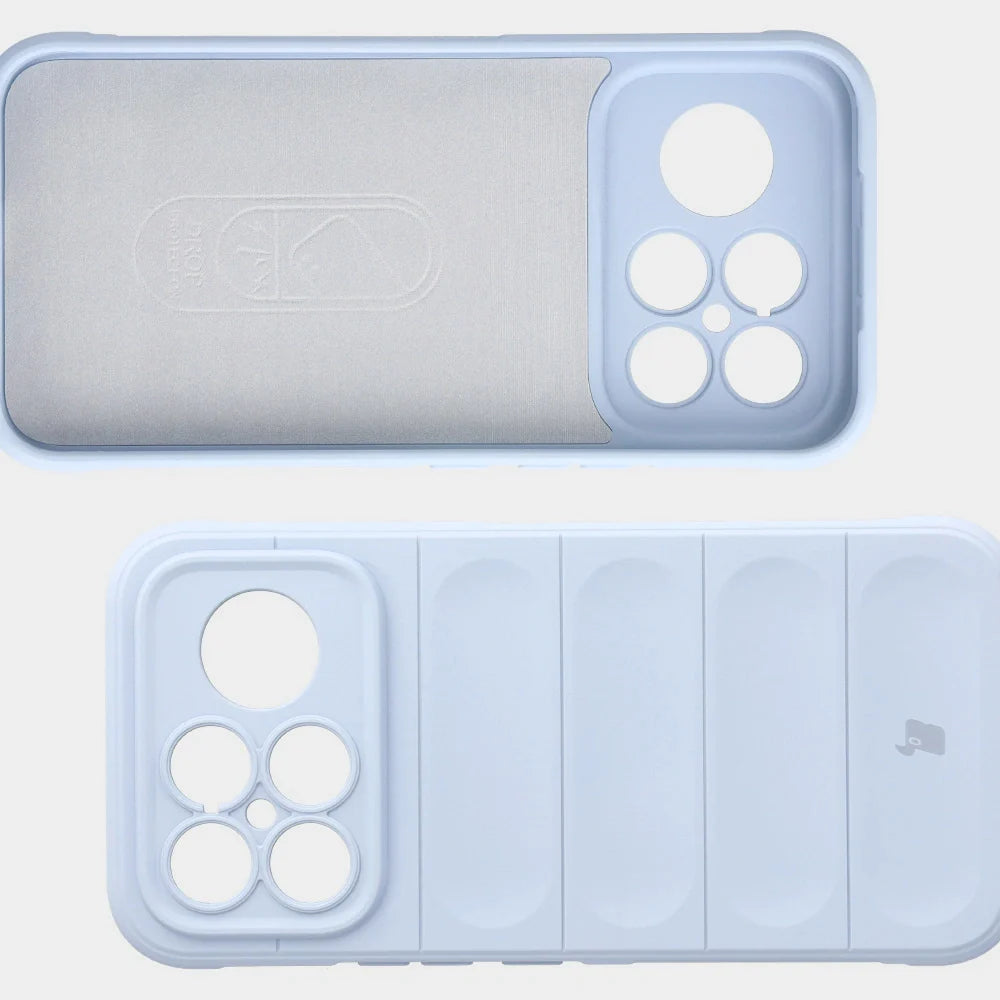 Robuste Handyhülle für Xiaomi POCO F8 Ultra, Bizon Case Tur, Hellblau