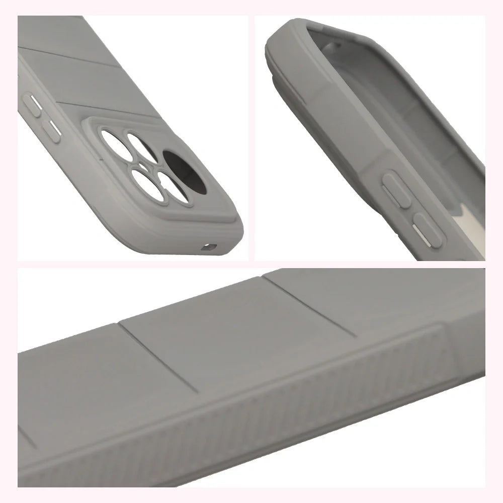 Robuste Handyhülle für Xiaomi POCO F8 Ultra, Bizon Case Tur, Hellgrau