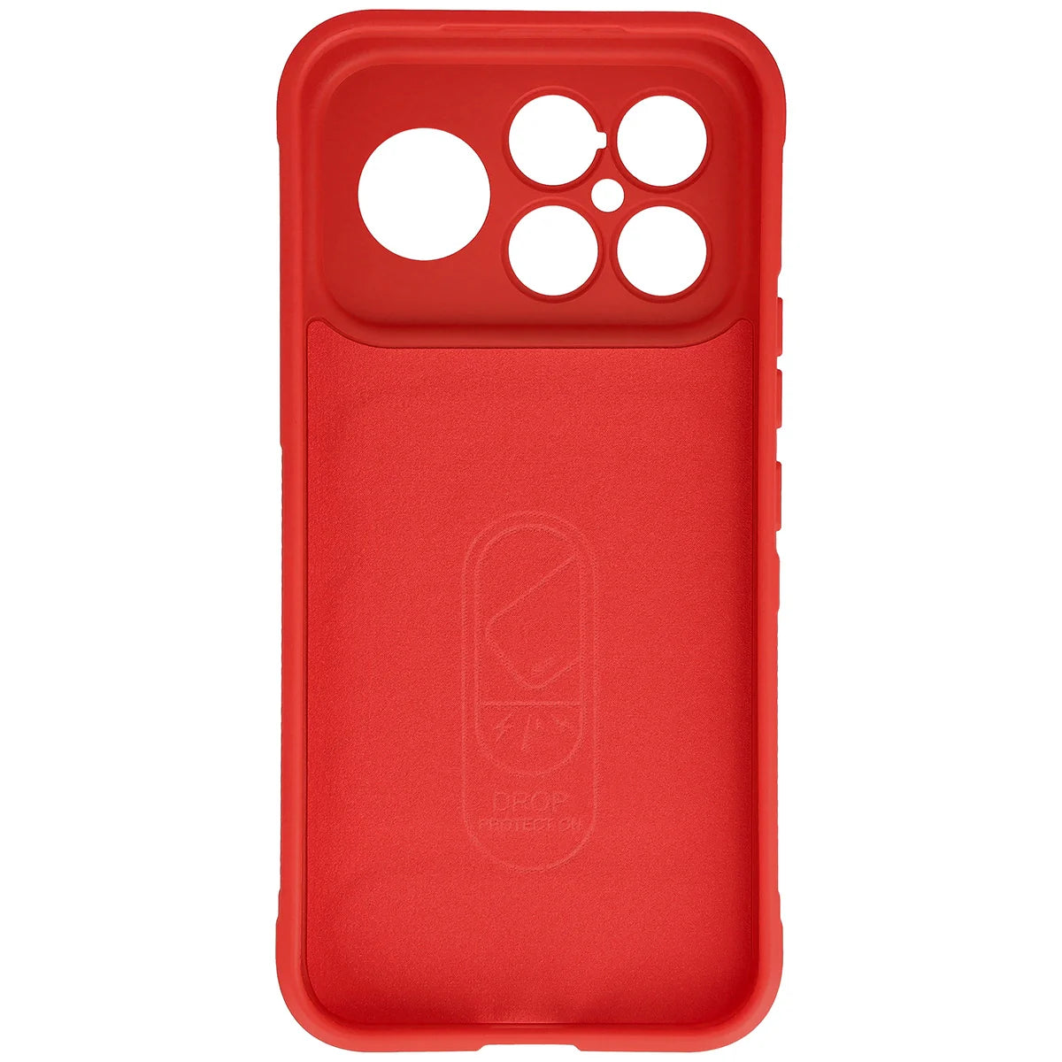 Robuste Handyhülle für Xiaomi POCO F8 Ultra, Bizon Case Tur, Rot