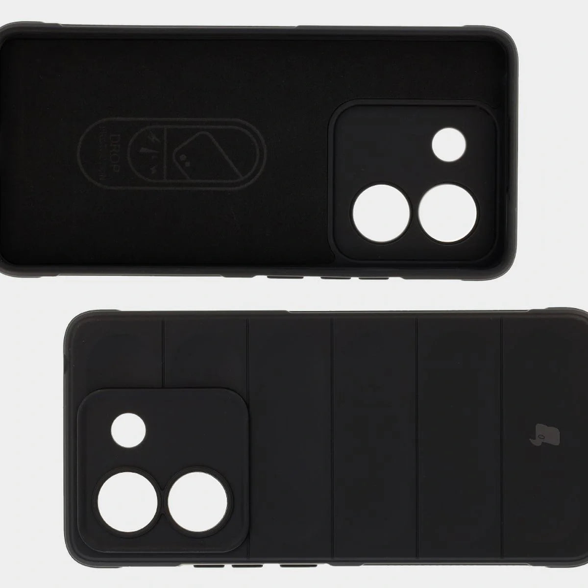 Robuste Handyhülle für Xiaomi Poco M7 Pro 5G, Bizon Case Tur, Schwarz