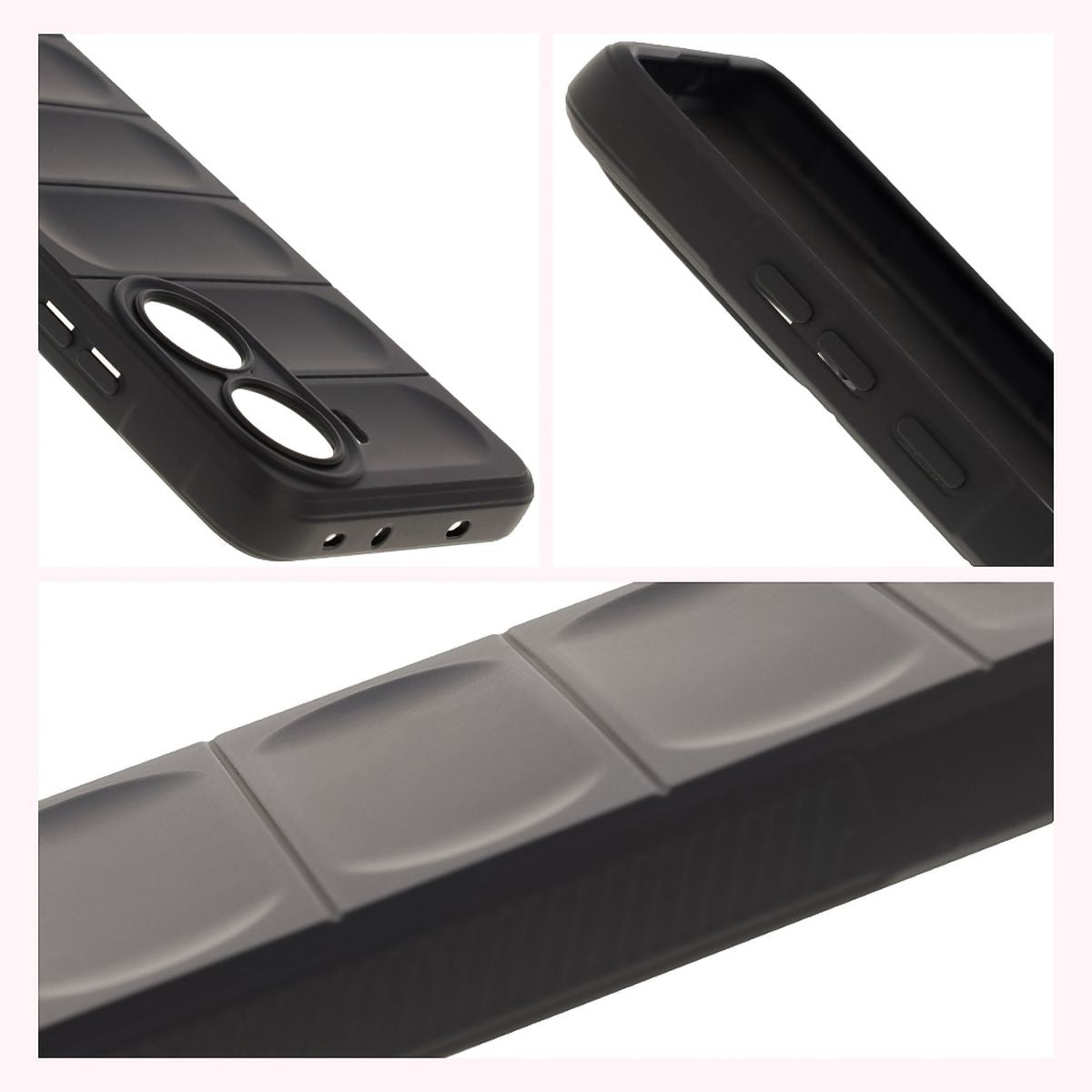 Robuste Handyhülle für Xiaomi Poco X7 Pro, Bizon Case Tur, Schwarz
