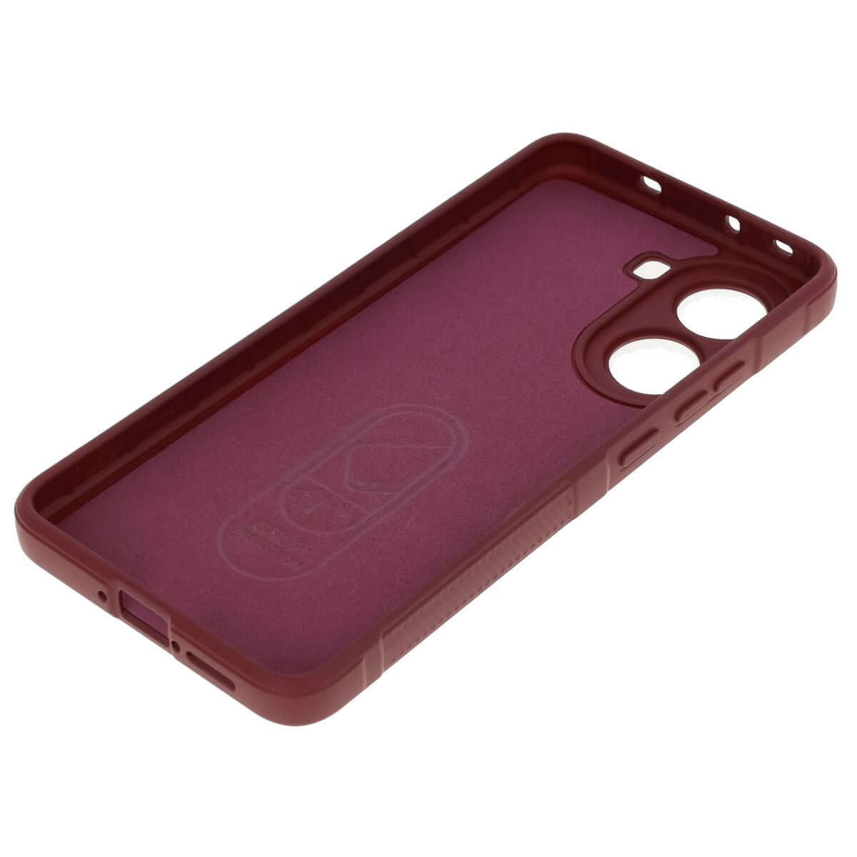 Robuste Handyhülle für Xiaomi Poco X7 Pro, Bizon Case Tur, Burgunderrot