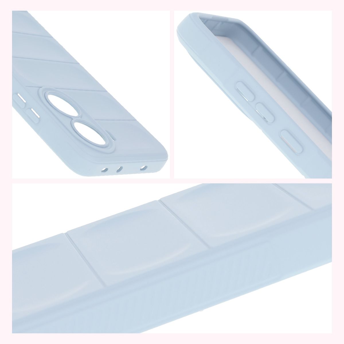 Robuste Handyhülle für Xiaomi Poco X7 Pro, Bizon Case Tur, Hellblau