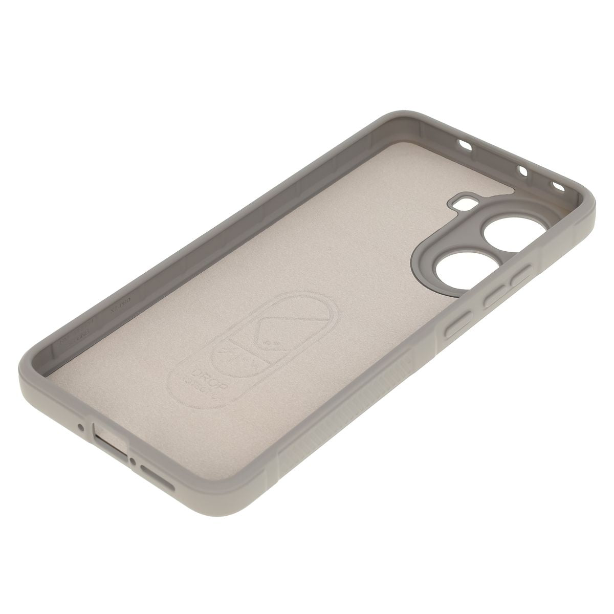 Robuste Handyhülle für Xiaomi Poco X7 Pro, Bizon Case Tur, Hellgrau