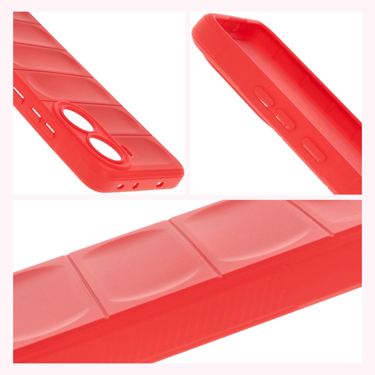 Robuste Handyhülle für Xiaomi Poco X7 Pro, Bizon Case Tur, Rot