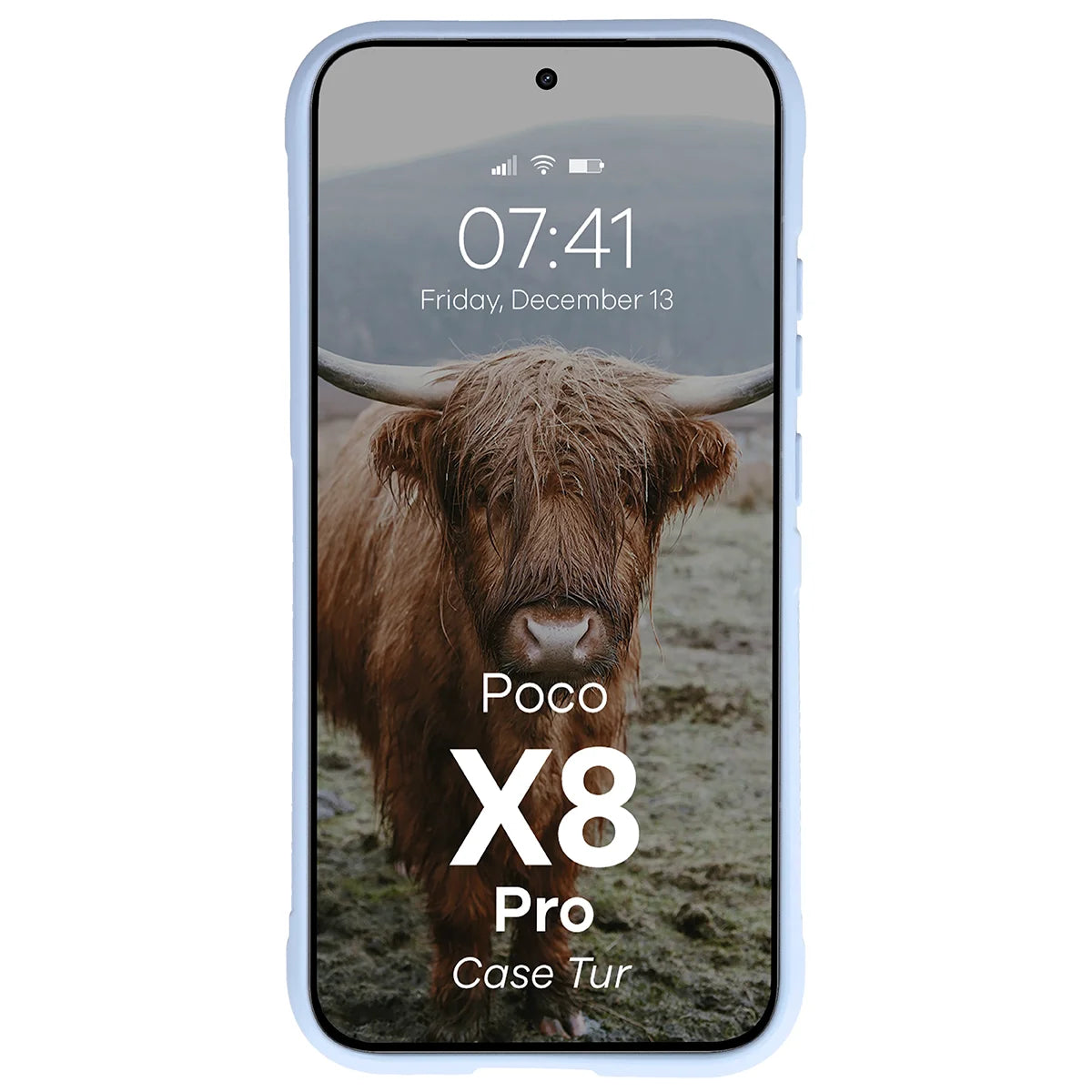 Robuste Handyhülle für Xiaomi POCO X8 Pro, Bizon Case Tur, Hellblau