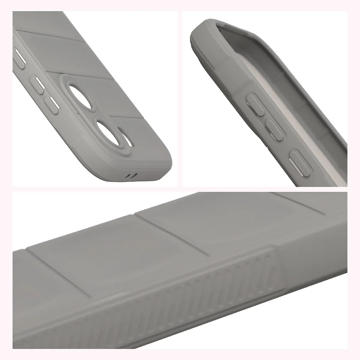 Robuste Handyhülle für Xiaomi POCO X8 Pro, Bizon Case Tur, Hellgrau