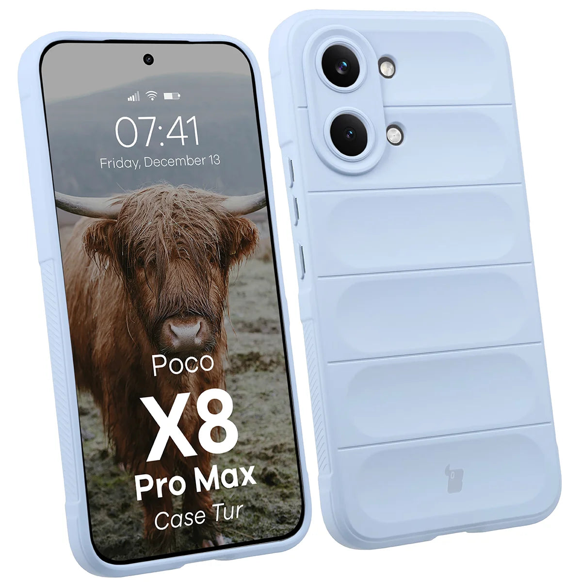 Robuste Handyhülle für Xiaomi POCO X8 Pro Max, Bizon Case Tur, Hellblau