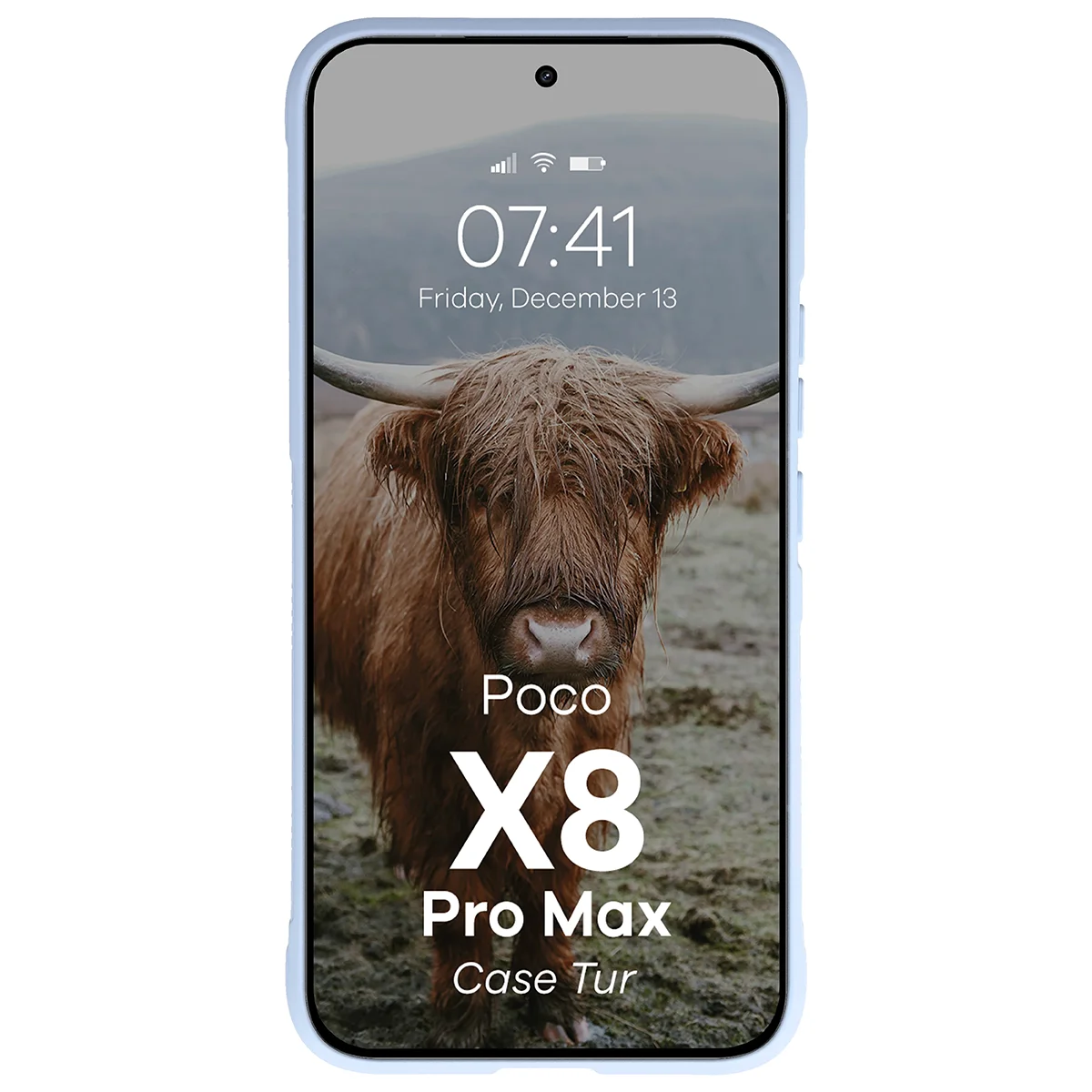 Robuste Handyhülle für Xiaomi POCO X8 Pro Max, Bizon Case Tur, Hellblau