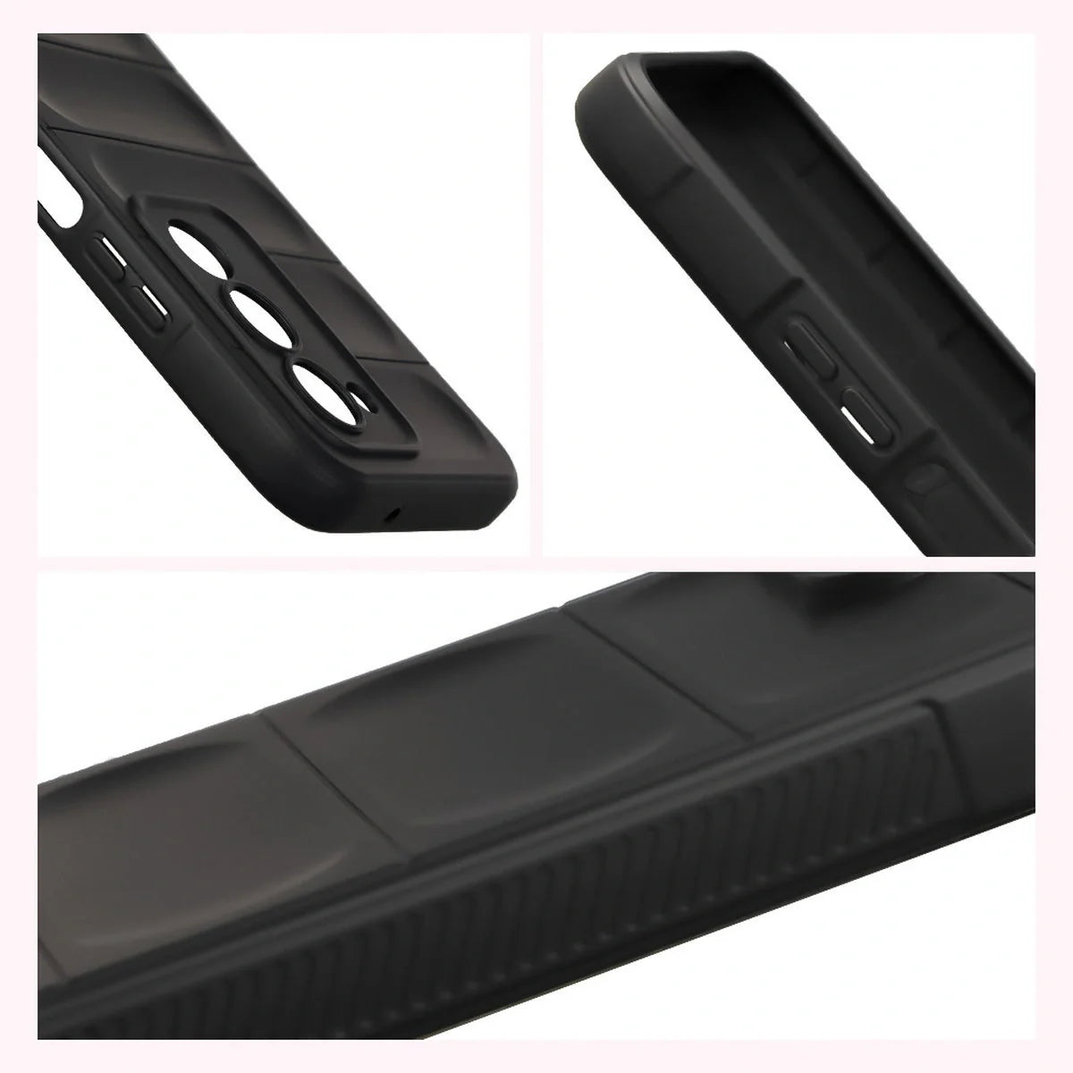 Robuste Handyhülle für Xiaomi Redmi 15 4G / 5G, Bizon Case Tur, Schwarz
