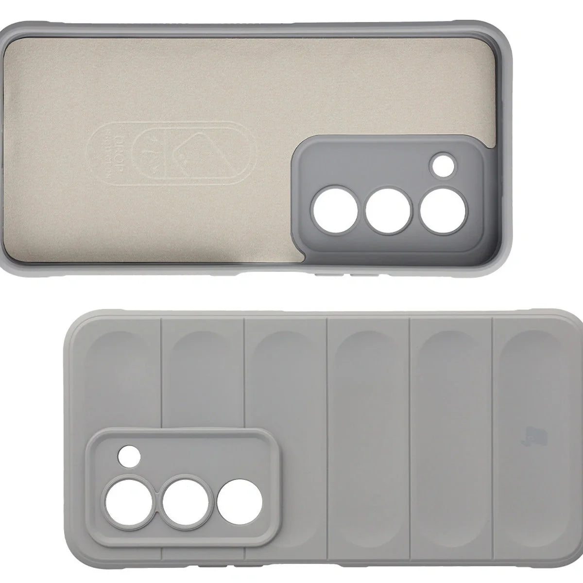 Robuste Handyhülle für Xiaomi Redmi 15 4G / 5G, Bizon Case Tur, Hellgrau