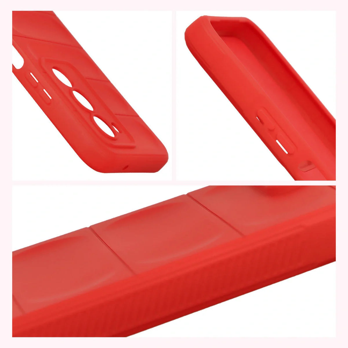 Robuste Handyhülle für Xiaomi Redmi 15 4G / 5G, Bizon Case Tur, Rot