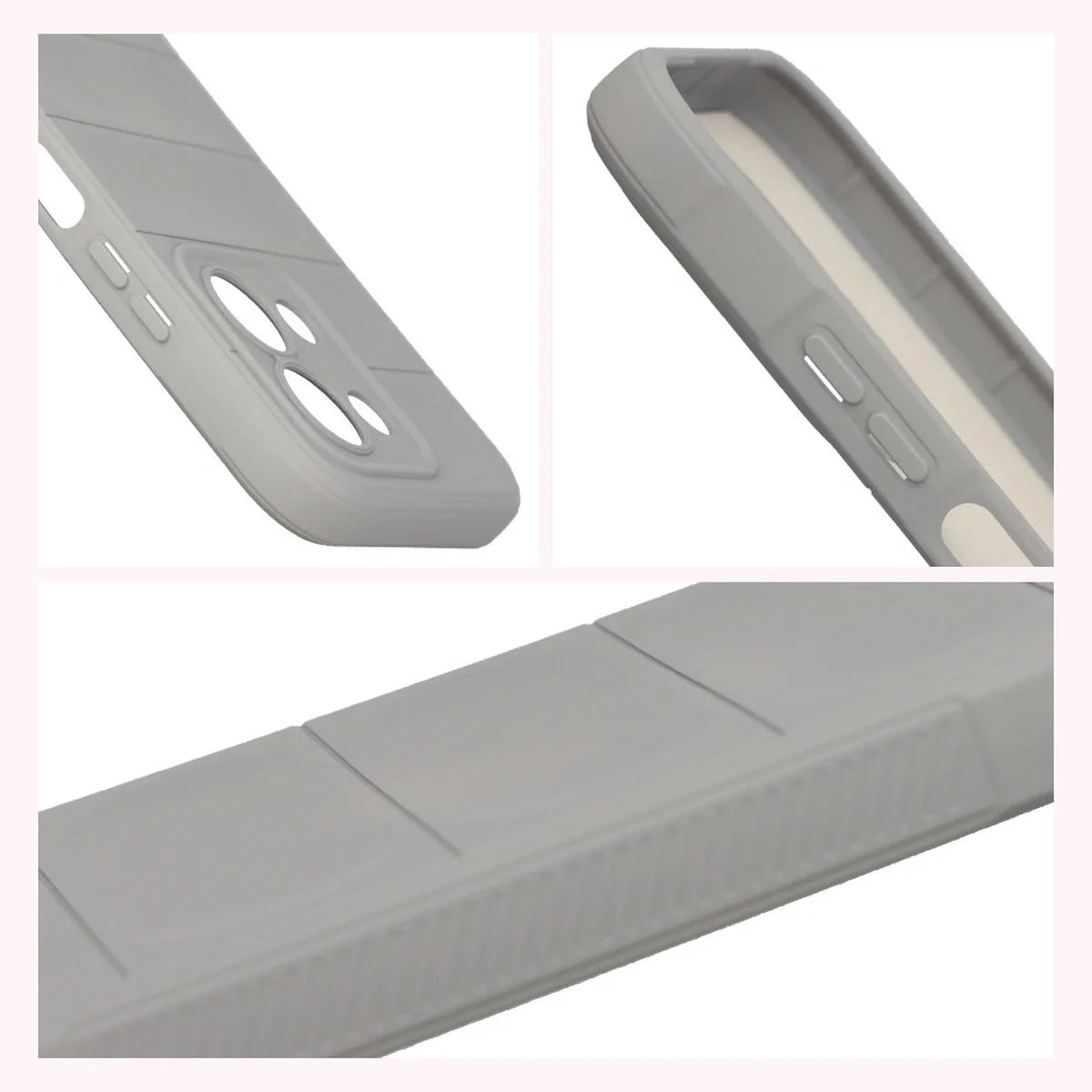 Robuste Handyhülle für Xiaomi Redmi 15C 4G / 5G / POCO C85 4G, Bizon Case Tur, Hellgrau