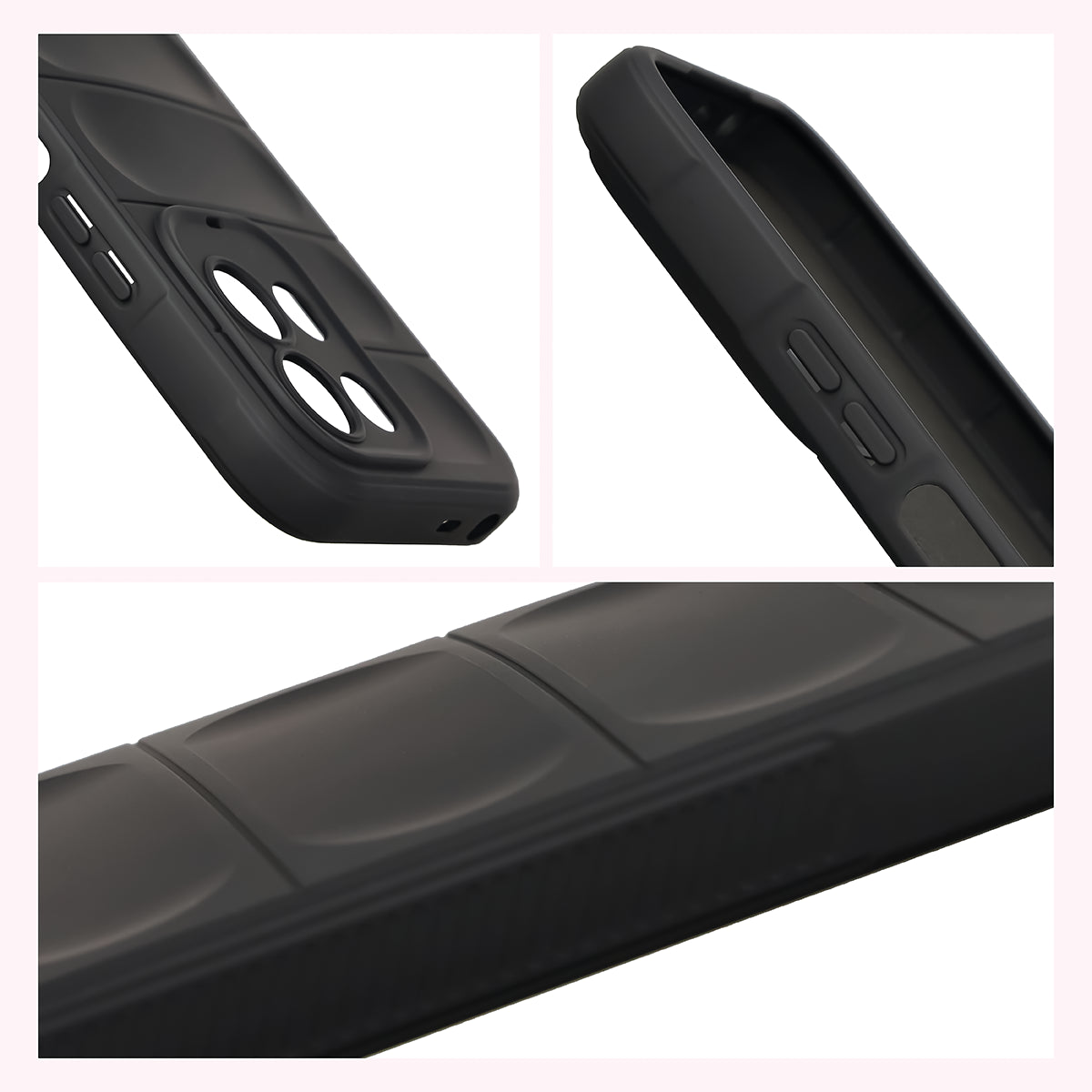 Robuste Handyhülle für Xiaomi Redmi 17 4G/5G, Bizon Case Tur, Schwarz (7/8)