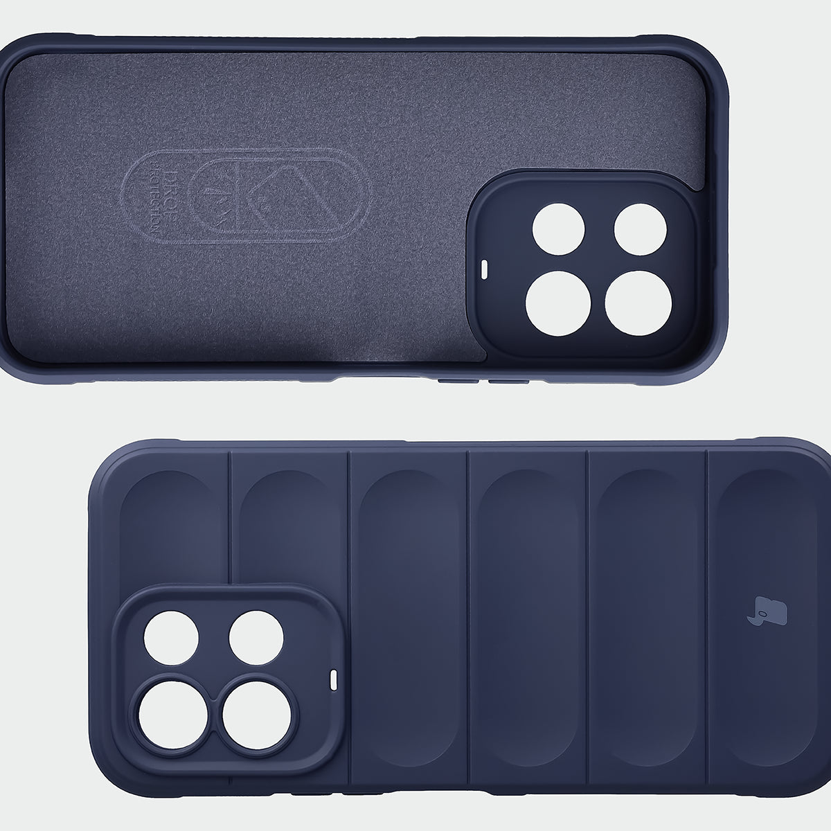 Robuste Handyhülle für Xiaomi Redmi 17 4G/5G, Bizon Case Tur, Dunkelblau (6/8)