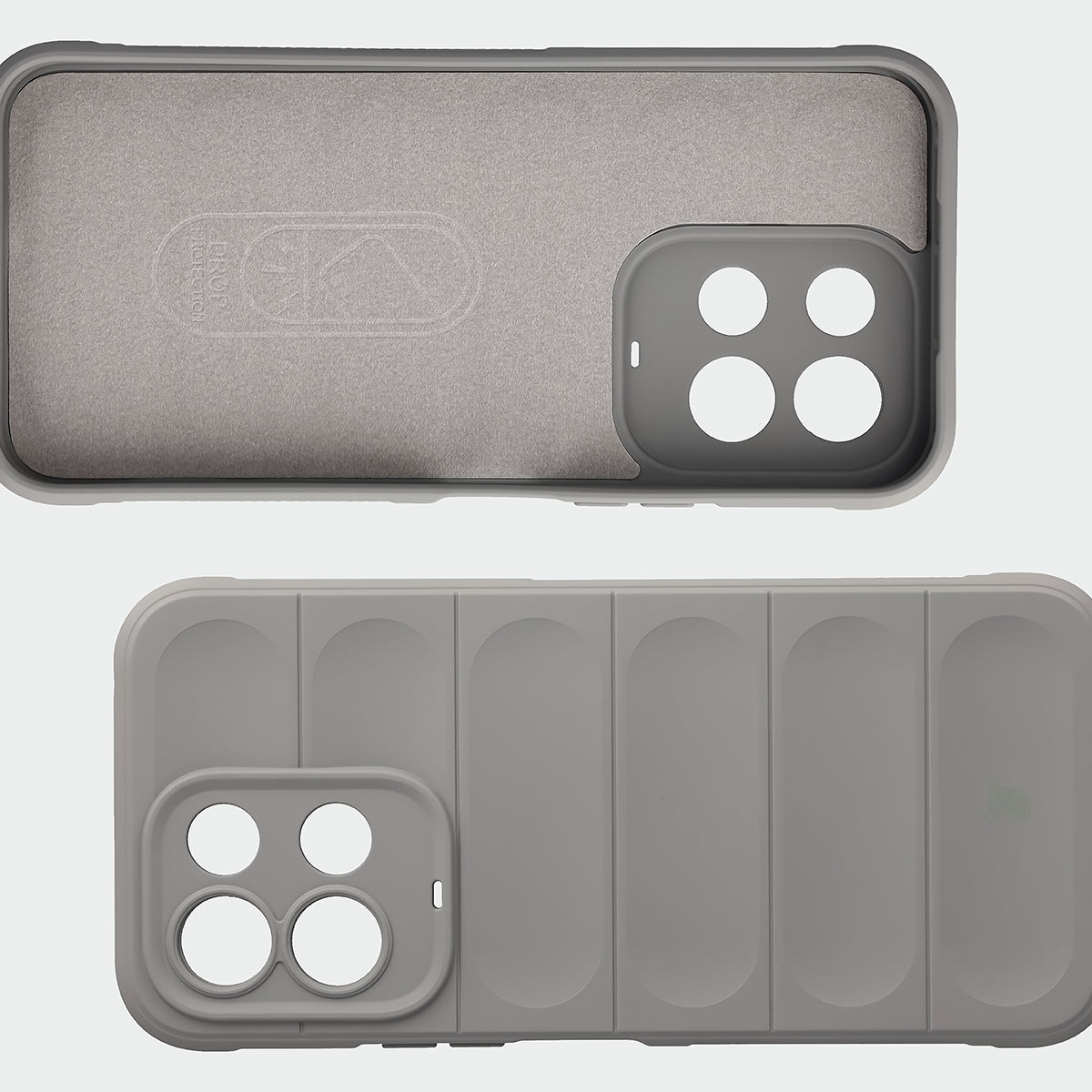 Robuste Handyhülle für Xiaomi Redmi 17 4G/5G, Bizon Case Tur, Hellgrau (6/8)