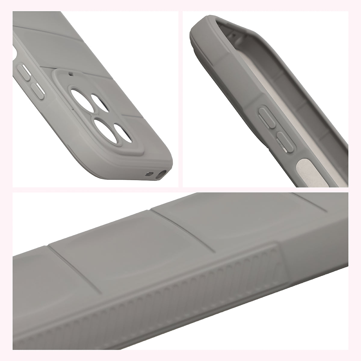 Robuste Handyhülle für Xiaomi Redmi 17 4G/5G, Bizon Case Tur, Hellgrau (7/8)