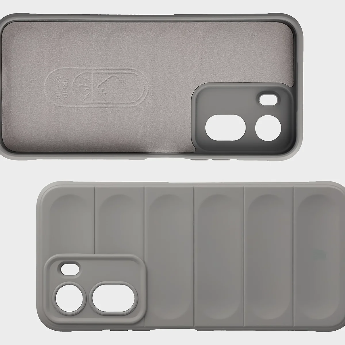 Robuste Handyhülle für Xiaomi Redmi A7 Pro / POCO C85X / C81 / C81 Pro, Bizon Case Tur, Hellgrau