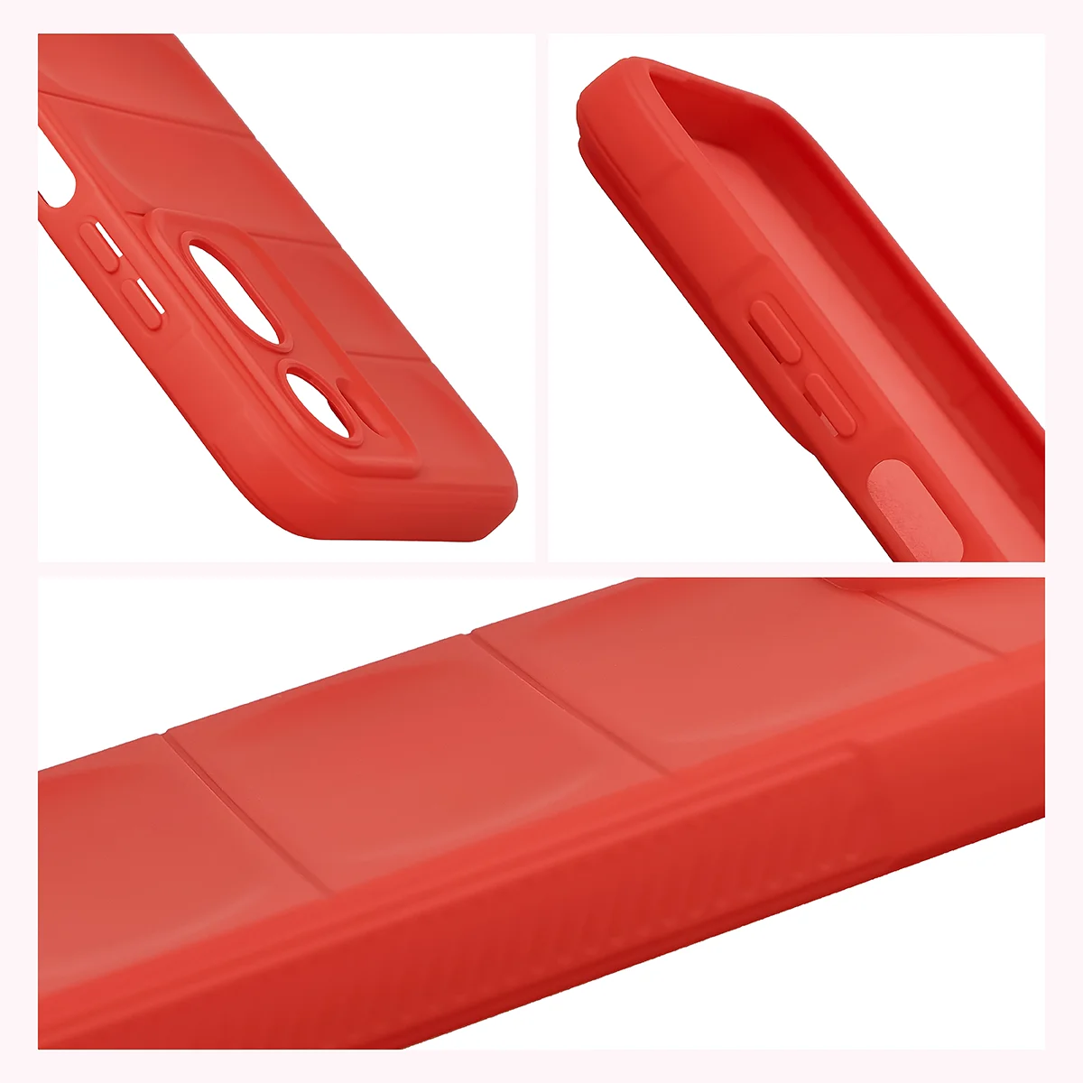 Robuste Handyhülle für Xiaomi Redmi A7 Pro / POCO C85X / C81 / C81 Pro, Bizon Case Tur, Rot