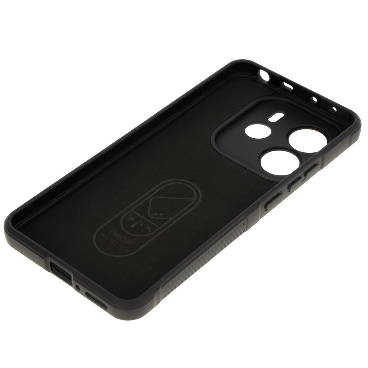Robuste Handyhülle für Xiaomi Redmi Note 14 5G, Bizon Case Tur, Schwarz