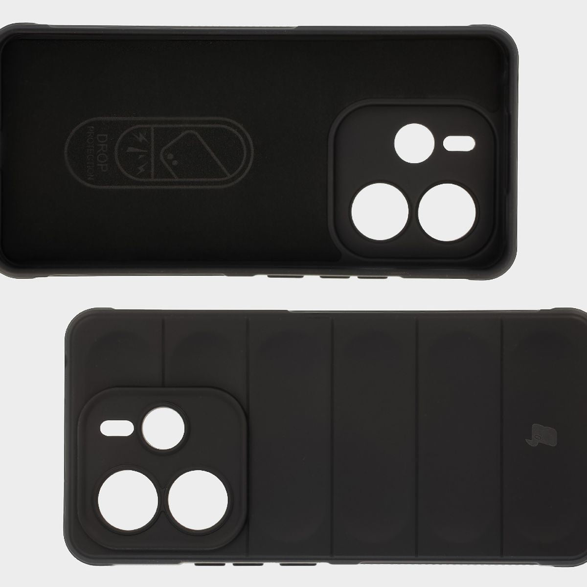 Robuste Handyhülle für Xiaomi Redmi Note 14 5G, Bizon Case Tur, Schwarz