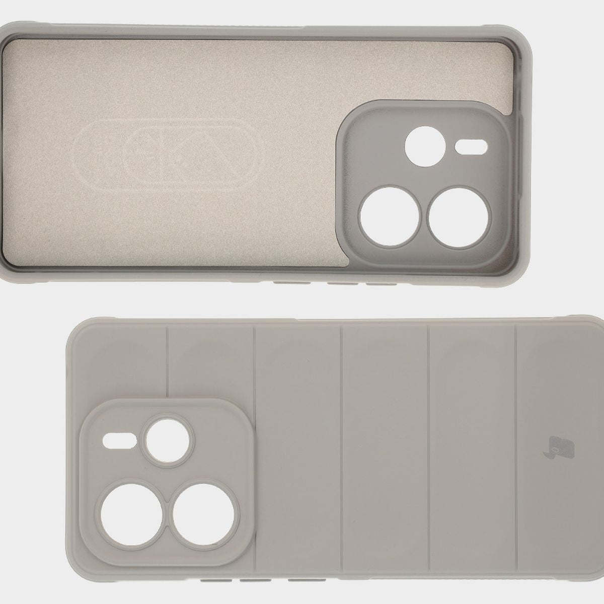 Robuste Handyhülle für Xiaomi Redmi Note 14 5G, Bizon Case Tur, Hellgrau